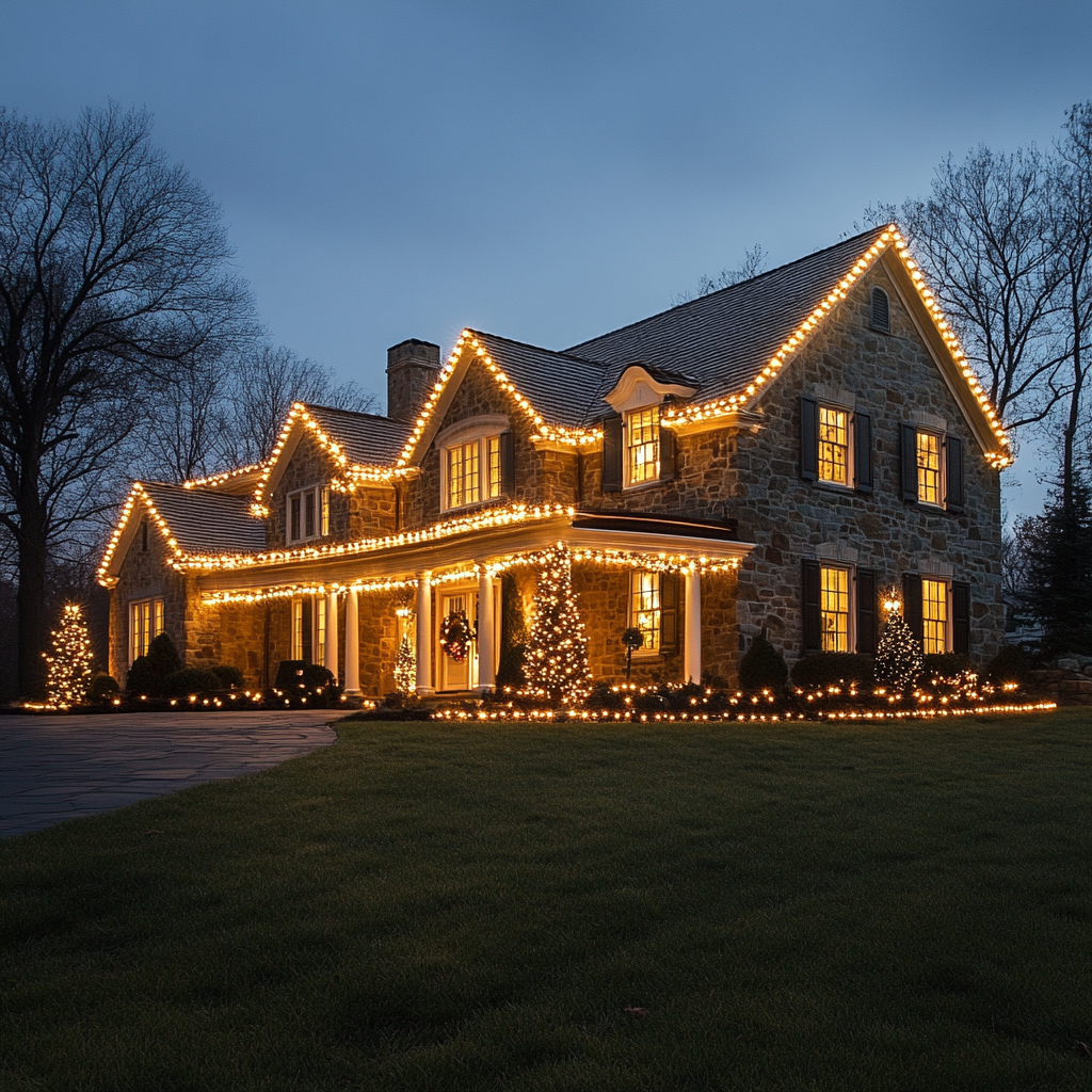Christmas lighting display