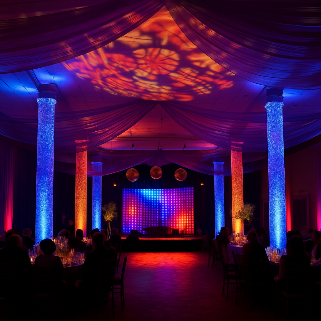 Corporate event lighting